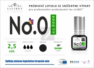 Lilibet No.0 - prémiové bezvýparové lepidlo pro prodlužování řas